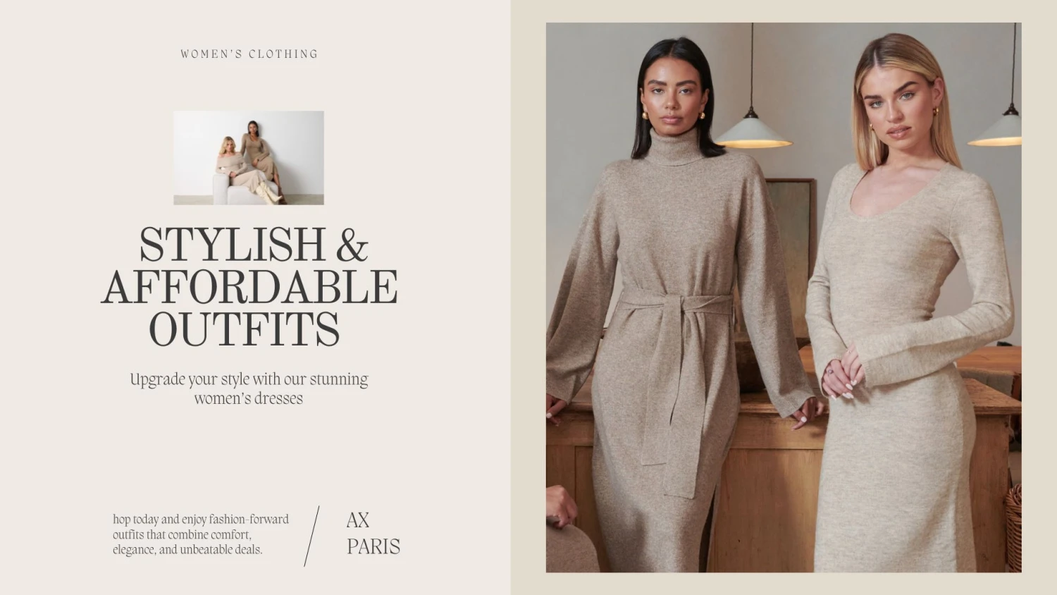 Home -Ax Paris Fashion NANA BANNER